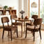 Ensemble de 2 chaises d'appoint Mid-Century rembourrées en bois massif-1143614405
