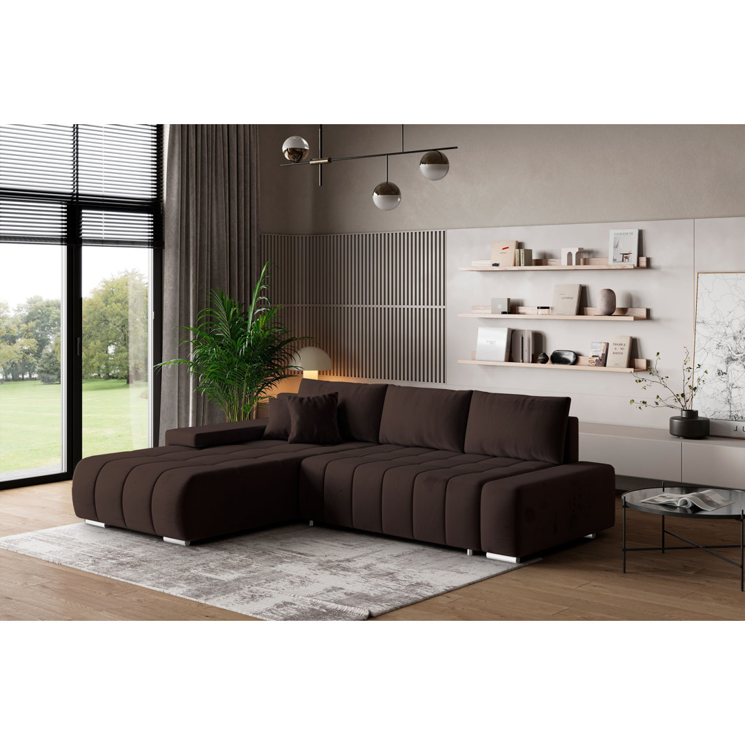 Ecksofa Berthoud mit Bettfunktion