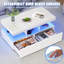 Pedestal Coffee Table with Storage-1961041833