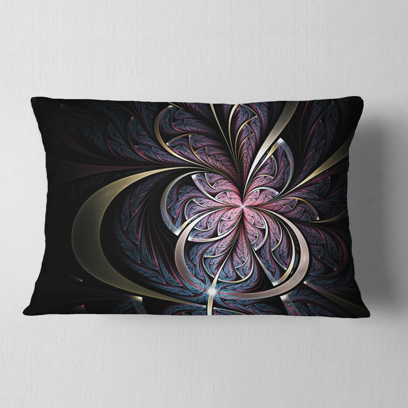 Coussin lombaire en fleur de papillon floral