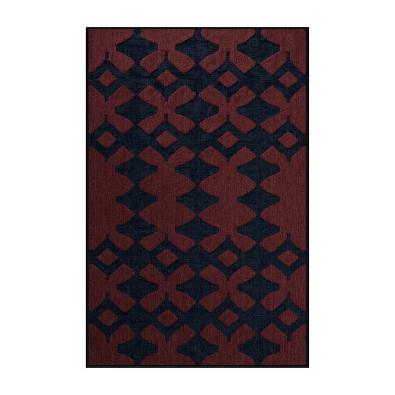 Machine Washable Trellis Gray Area Rug, Rectangle 5' x 7'