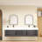 Jessica 84 " W Free Standing Wall Mounted Single Double Single Vanity Bathroom Vanity With Acrylic Top-726806069