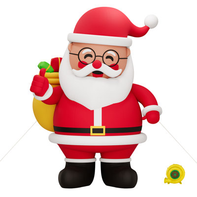 Père Noël gonflable géant de 32,8 pi avec ventilateur, père Noël gonflable géant pour décorations de Noël en plein air, tissu Oxford