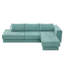 Canapé modulaire en chenille en L 113 po avec coussins double épaisseur Boneless-124632833