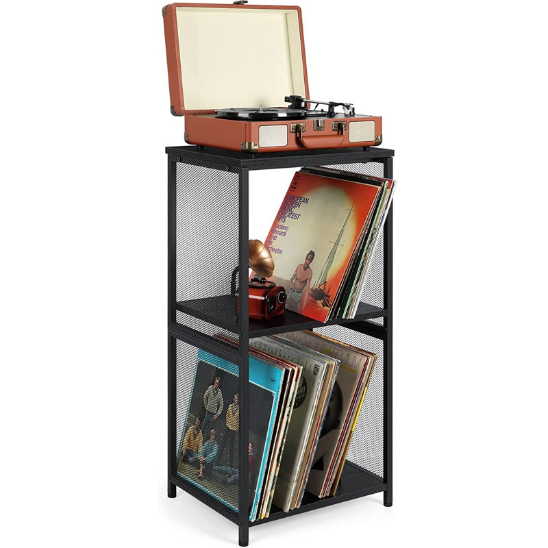 31.69'' H Media Shelves, Black