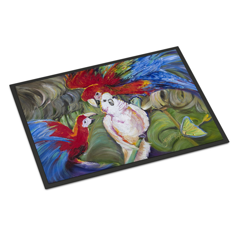 Tapis d'intérieur antidérapant Menage-A-Trois Parrots, Rectangle 2 pi x 3 pi