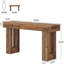 Console 63 po, canapé rectangulaire en bois naturel, console décorative rectangulaire pour entrée, couloir et salon (mélange de brun)-690970375