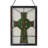 18"H Celtic Cross Stained Glass Window Panel