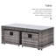 N'Keal 8 Seater Rattan Sofa Set