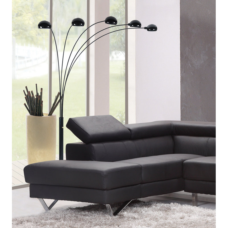 Holdrege 90'' Tree Floor Lamp, Black, Black