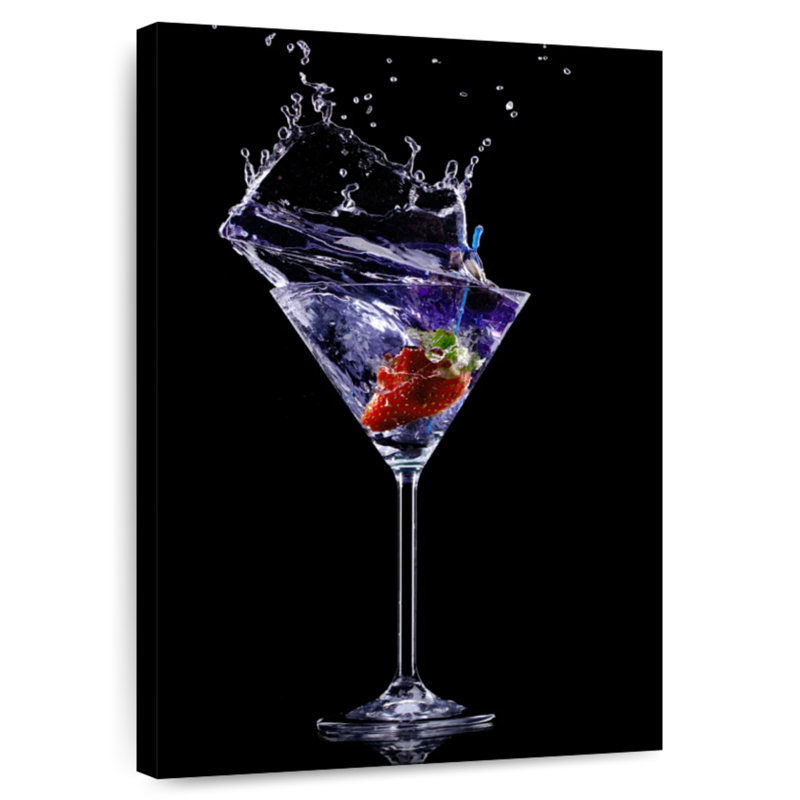 Yarlin Strawberry Martini Splash, 24" H x 16" W