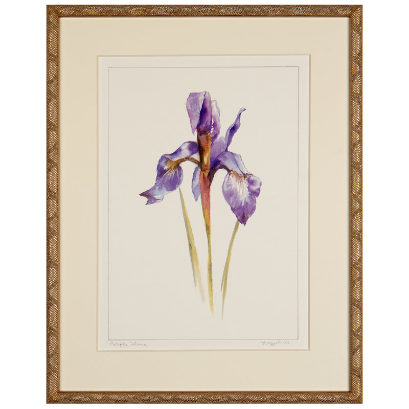 Purple Flame Print by Daughdrill