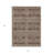 3' X 5' Brown And Ivory Southwestern Washable Indoor Outdoor Area Rug