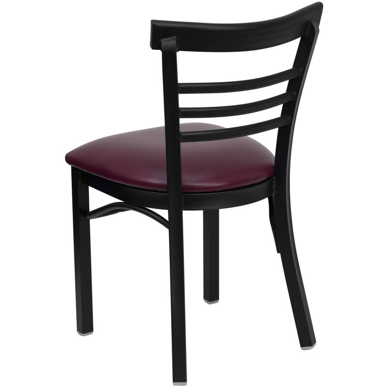 Chaise de restaurant en métal Prompton, Bourgogne