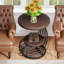 Table d'appoint Ondray, table de bout, table d'appoint, table d'appoint de salon, avec rangement-1896354987-1896354986