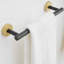 Ensemble d'accessoires de salle de bain, ensemble de quincaillerie de salle de bain en acier inoxydable, ensemble de barre à serviettes de bain, porte-serviettes pour salle de bain mural-112872748