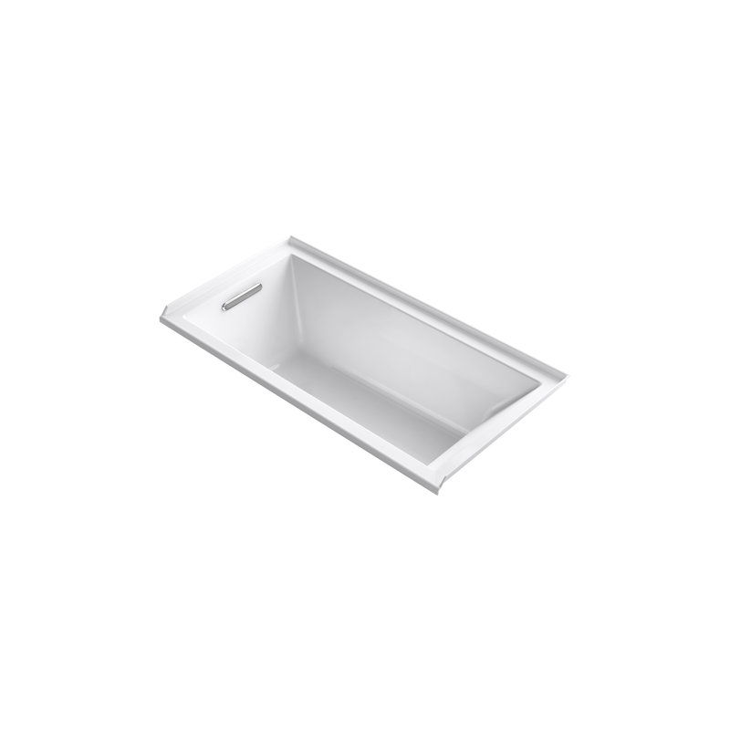 Baignoire de trempage 60 po. X 30 po., Blanc, Gauche