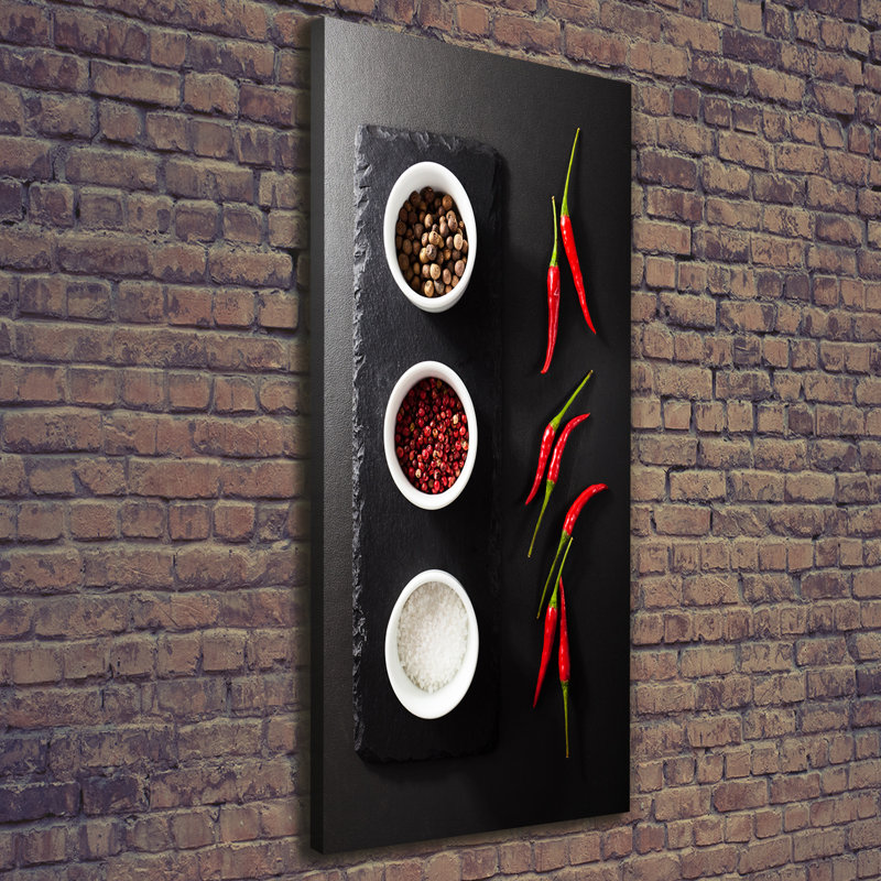 Spices And Peppers - Wrapped Canvas Print
