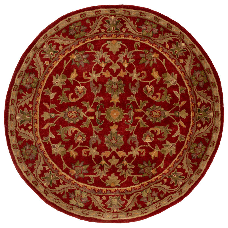 Tapis oriental en laine touffeté à la main Dunbar, Rond 8 pi