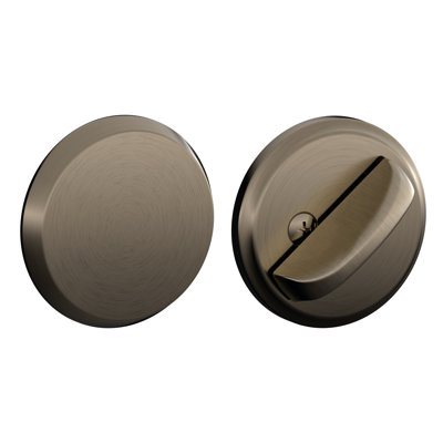 One-Sided Deadbolt Thumbturn with Exterior Plate