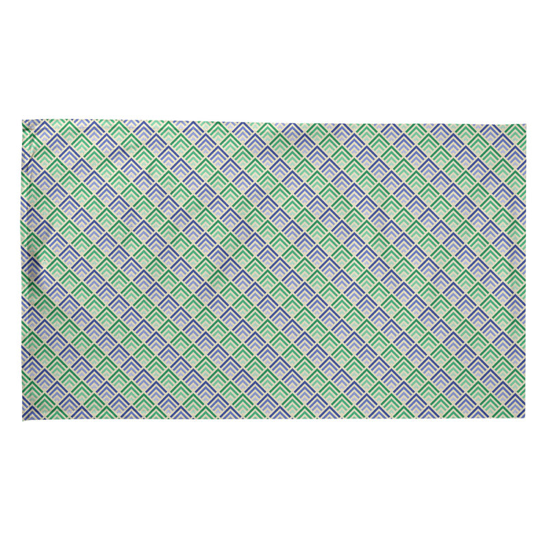 Mcguinness Tea Towel Kitchen Towel, Poly Twill, Green/Navy