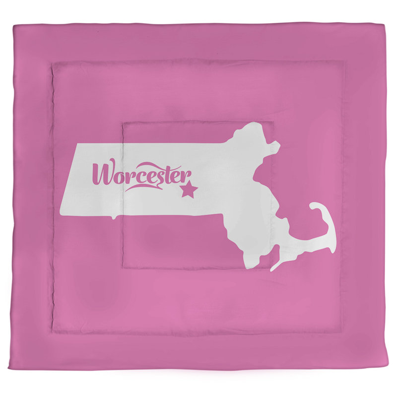 Modern & Contemporary Polyester Percale Comforter, King Comforter, Pink