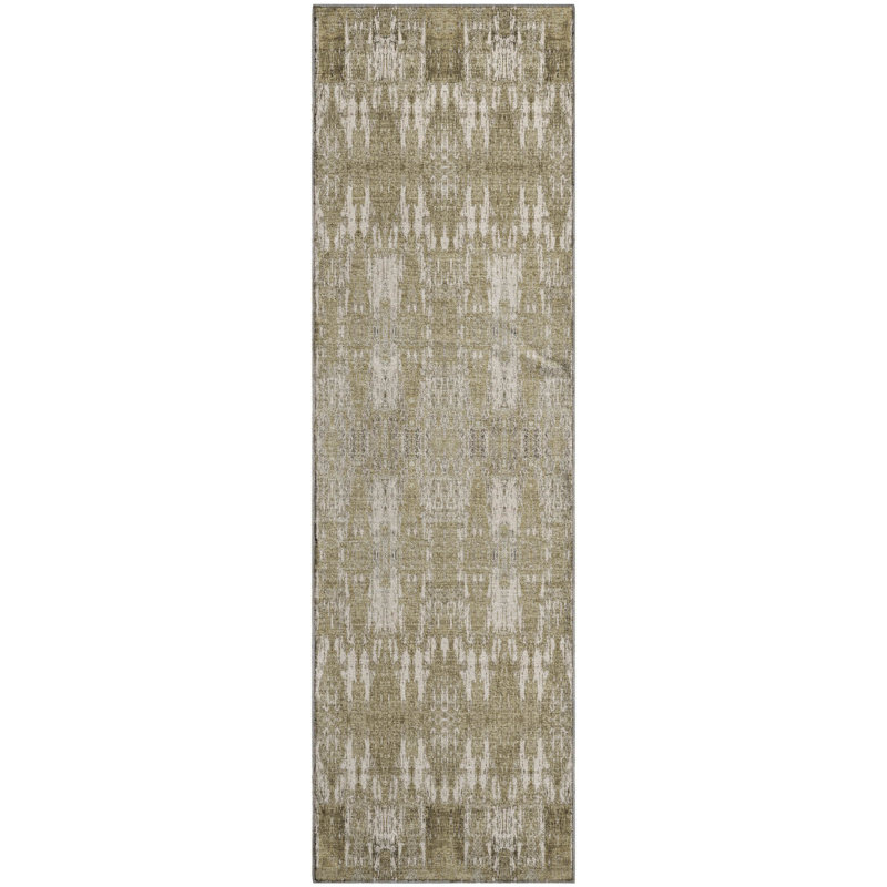 Premium Machine Washable Cerrito AMF580 Beige Rug, Runner 2'3" x 7'6"