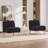 Upholstered Tufted Armless Chair (Set Of 2)-1989312436