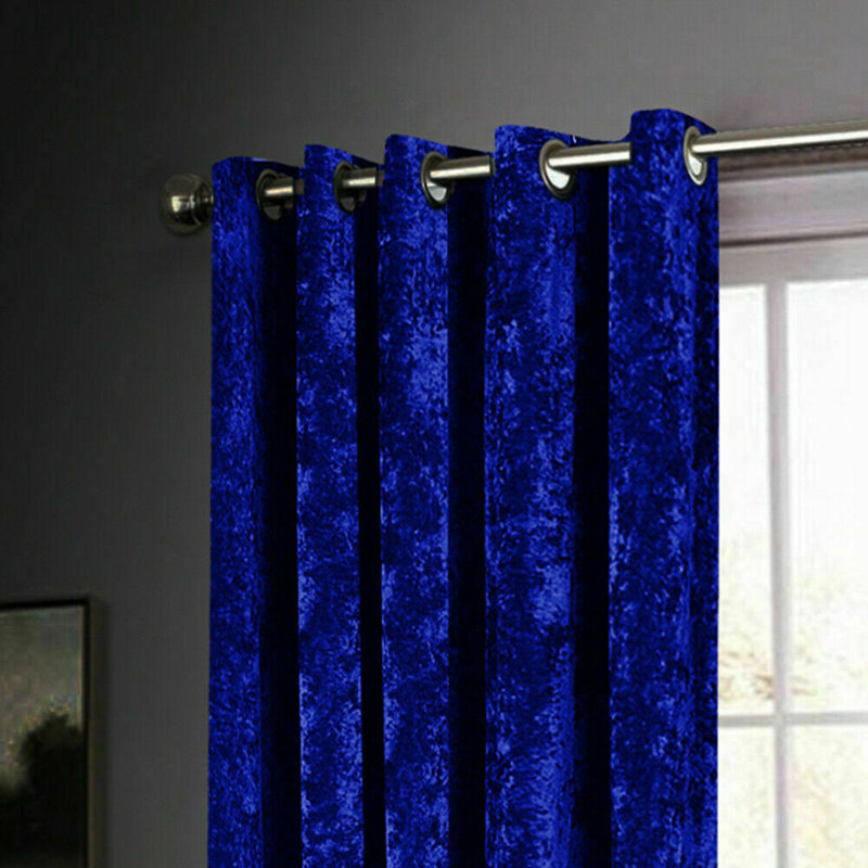 Giardina Room Darkening Curtain Pair, Width 168 x Drop 183cm, Blue