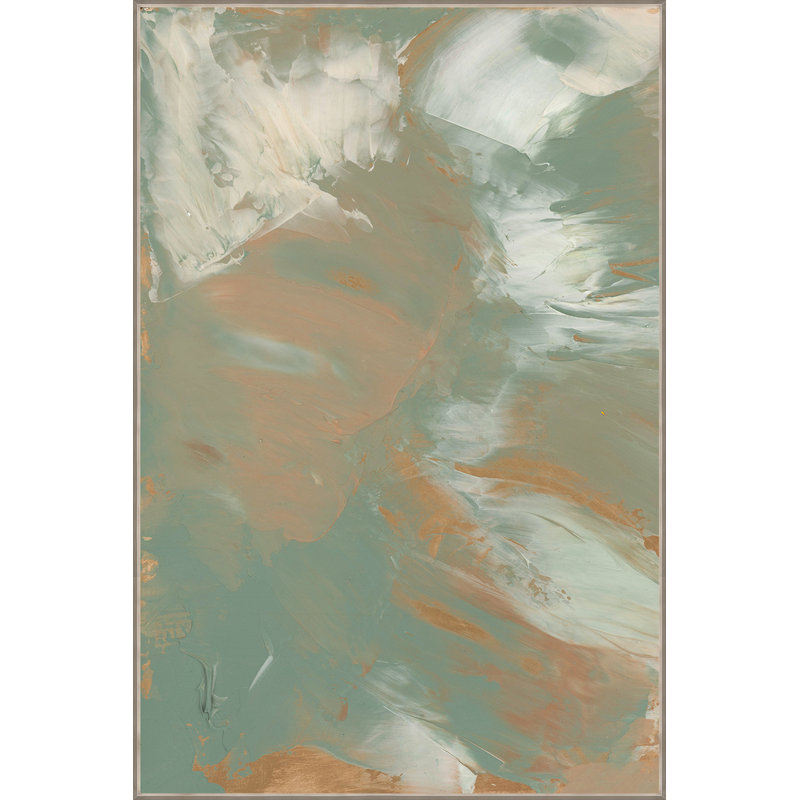 «Burning Element I» par Victor Ryan - peinture sur toile à cadre flottant