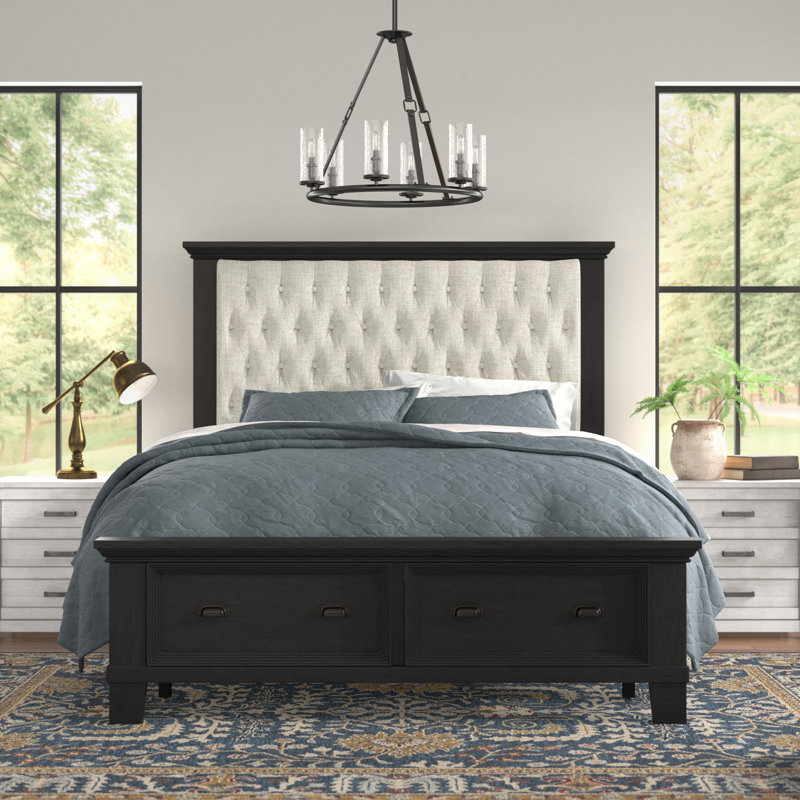 Arnuad Upholstered Platform Storage Bed, Queen