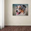 «Blue Merle Australian Shepherd Portrait», impression sur toile tendue Vidur-22069155