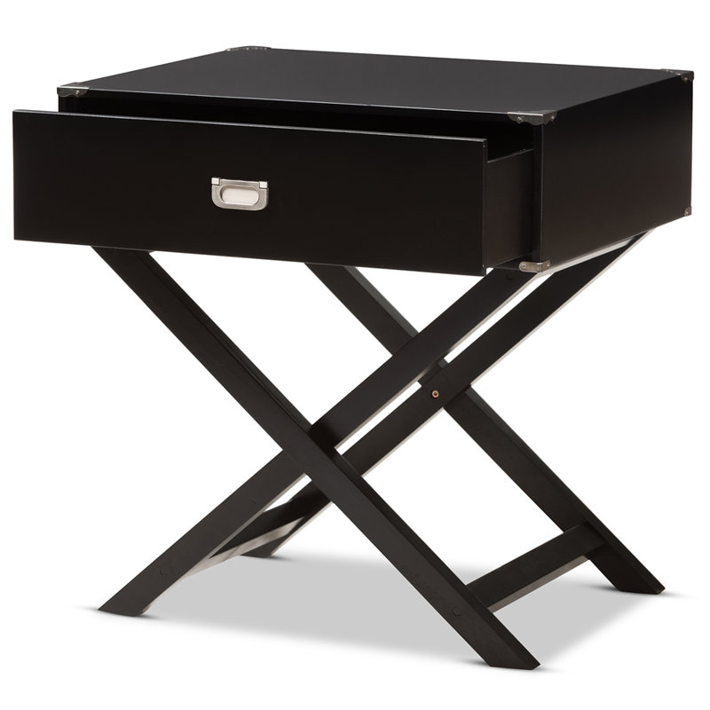 25.9'' W Nightstand, Black