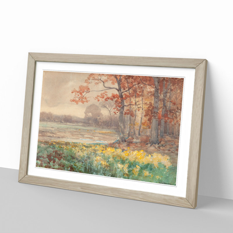 Landscape by Julian Onderdonk - Picture Frame Painting, 48cm H x 65cm W x 2cm D, Oak Framed