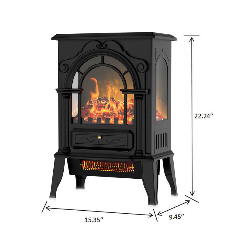 Aamoni 15.35'' W Electric Fireplace