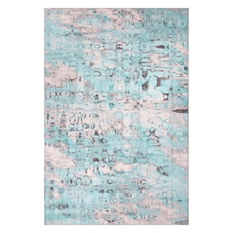 Premium Machine Washable Carpet, 4.6 x 6.2 Feet, 100% Polyester, 1850 g/m² | Pile Height: 0.2 Inches | Eco-Friendly Recycled Poly Cotton Underside | Perfect for Living Room, Bedroom, and High-Traffic Areas