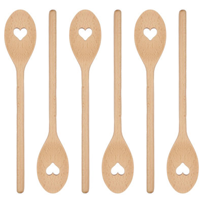 Argon Tableware 6 Piece Wood Cooking Spoon