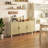 Sideboard Buffet Cabinet, Kitchen Cabinet, Coffee Bar Cabinet with 3 Rattan Doors-395127982