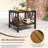  2PCS Outdoor Side Table 2-Tier Coffee End Table w/ 1.57'' Umbrella Hole Storage Shelf-326716514