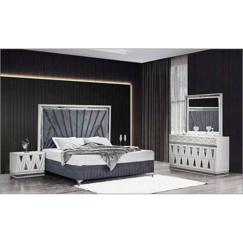 Table de chevet 2 tiroirs de style moderne et moderne