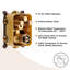 Système de douche thermostatique à effet de pluie avec valve brute et douchette pour le corps de la douche-91264274
