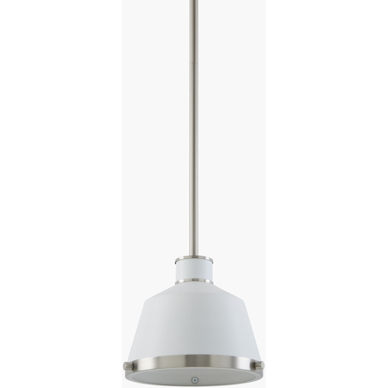 Kurie Pendant, White/Silver