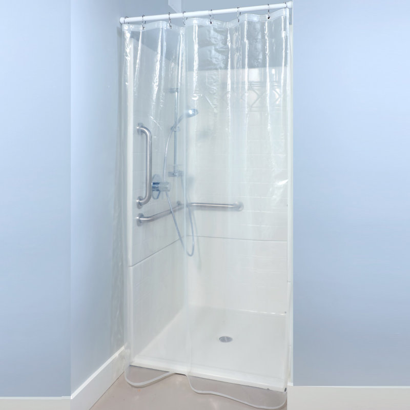 Doublure de douche en vinyle Linares, Transparent