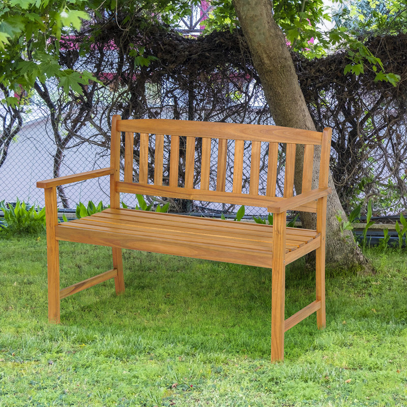 Solid Wood Outdoor Bench