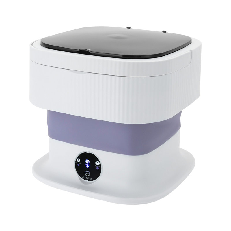 Machine à laver portable, Blanc/mauve