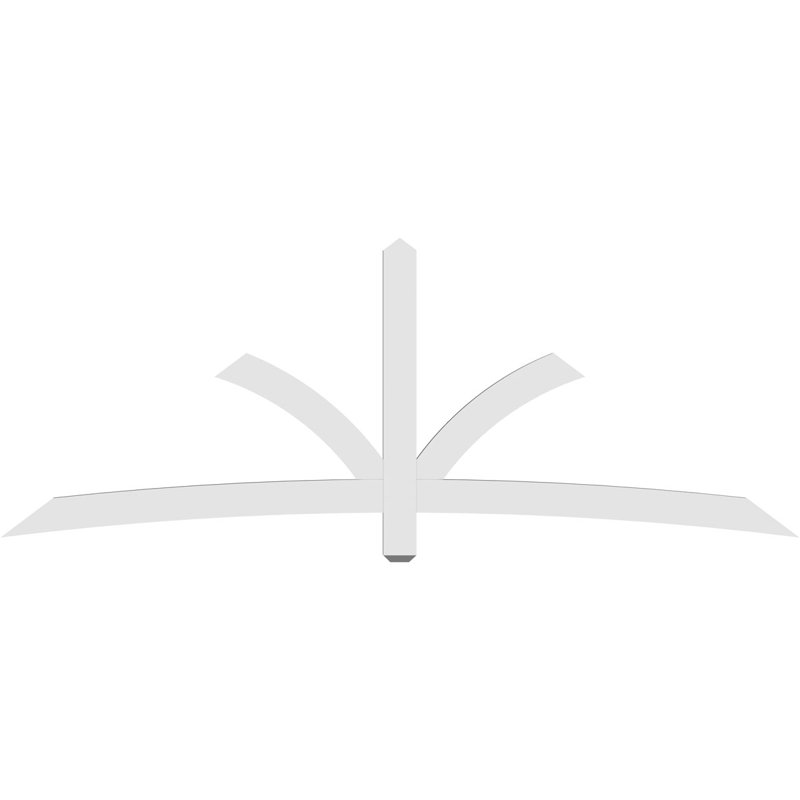 Support pour pignon Davenport, H 36 po x l 96 po (pas: 9/12), P 2 po x F 4 po, PVC