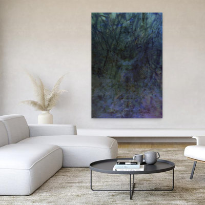 Contemporary Art Colorful Dreamy Abstract Landscape Nature Wall Art by Angelo Cerantola - Wrapped Canvas Print