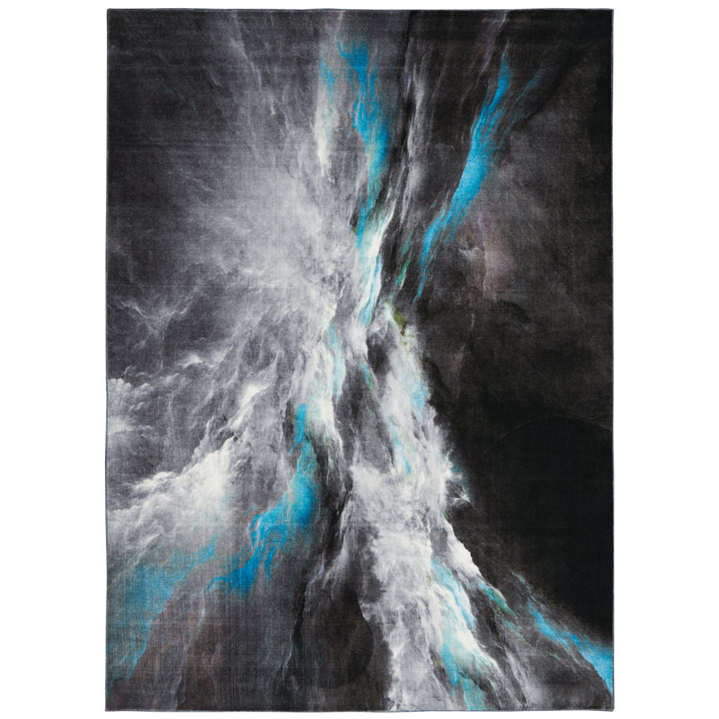 Tapis gris Cassie, Rectangle 4 pi x 6 pi