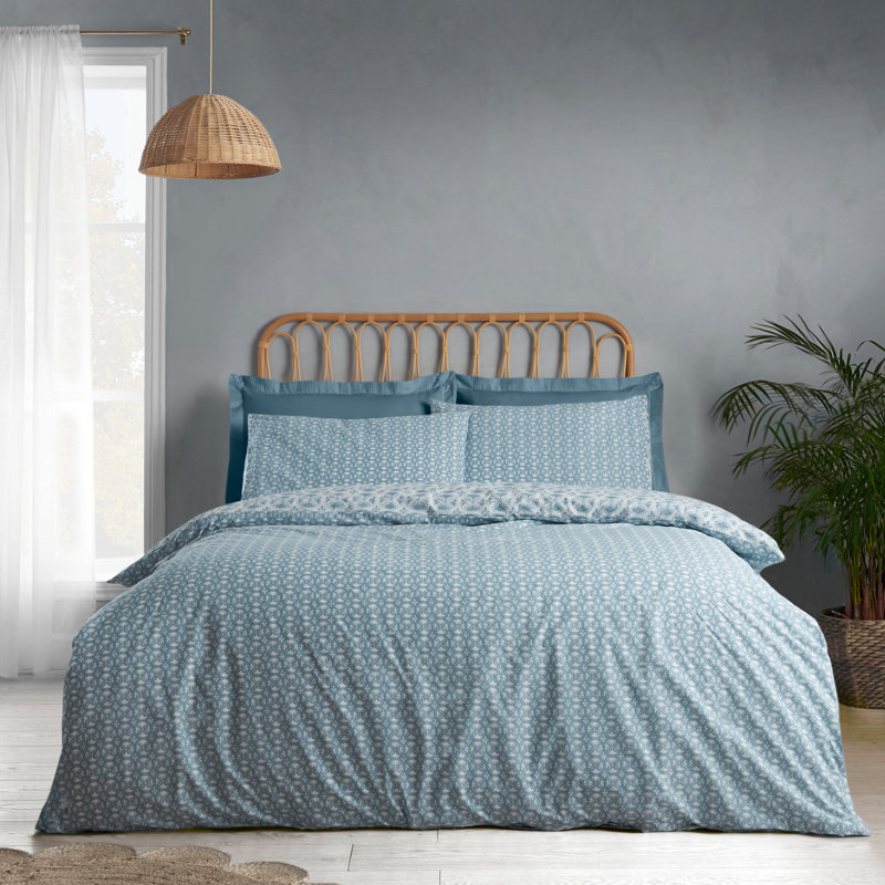 Sardinia Mosaic Tile Reversible Duvet Cover Set, 135 x 200 cm