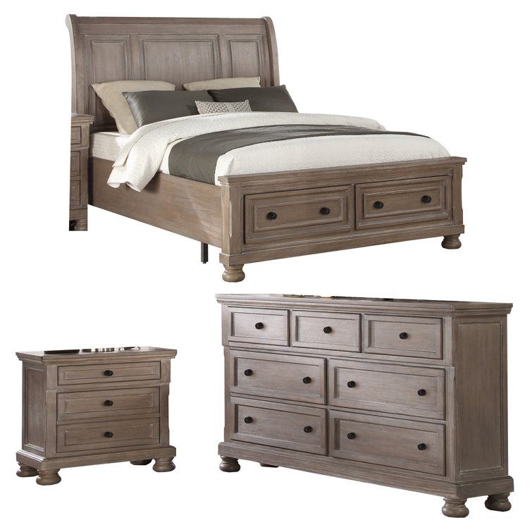 Ensemble de chambre configurable avec lit plateforme Friese